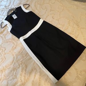 A|X Black White Sleeveless Color Block Dress Armani Exchange Colorblock Sz 0 NWT